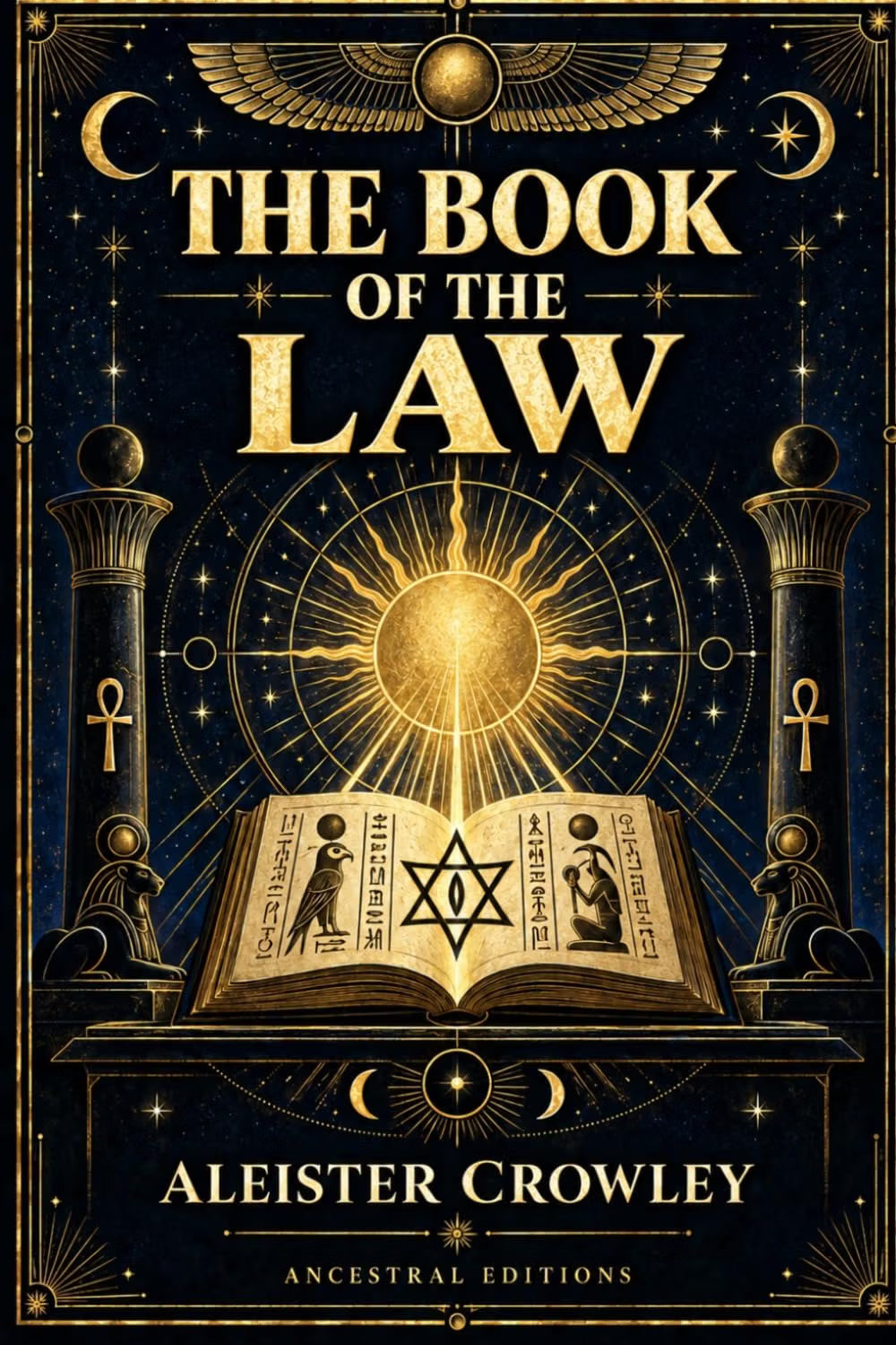 Cover of The Book of the Law: Illustrated by Aleister Crowley